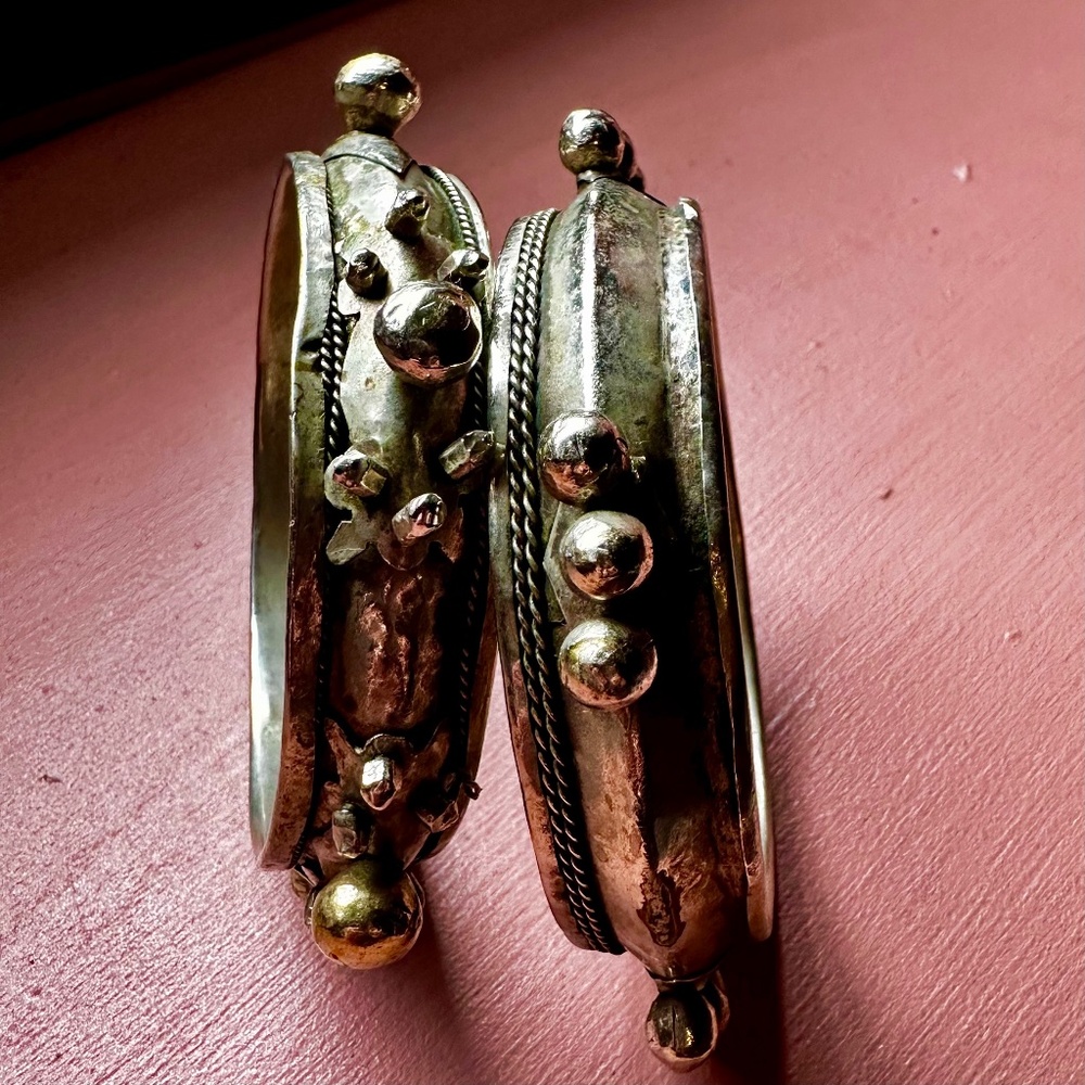 Vintage Moroccan silver bracelets